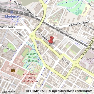 Mappa Via Piave, 41, 41121 Modena, Modena (Emilia Romagna)