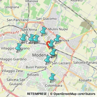 Mappa Via Giovanni Muzzioli, 41121 Modena MO, Italia (1.53091)