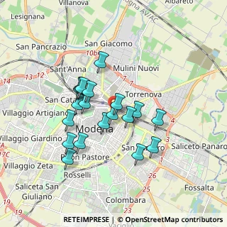 Mappa Via Giovanni Muzzioli, 41121 Modena MO, Italia (1.499)