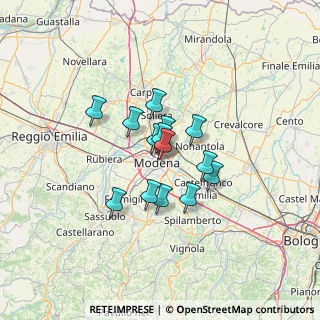 Mappa Via Giovanni Muzzioli, 41121 Modena MO, Italia (8.83071)