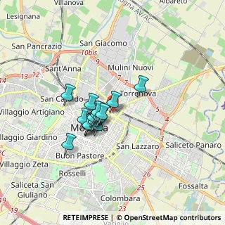 Mappa Via Giuseppe Soli, 41121 Modena MO, Italia (1.17313)
