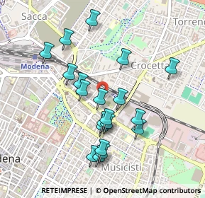 Mappa Via Paolo Ferrari, 41122 Modena MO, Italia (0.444)