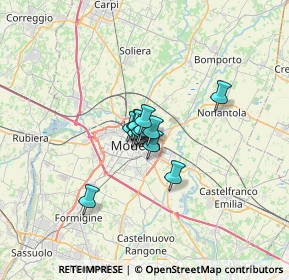 Mappa Via Paolo Ferrari, 41122 Modena MO, Italia (3.105)