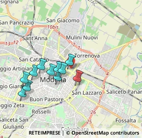 Mappa Via Paolo Ferrari, 41122 Modena MO, Italia (1.69455)