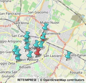 Mappa Via Paolo Ferrari, 41122 Modena MO, Italia (1.80071)