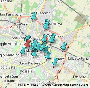 Mappa Via Paolo Ferrari, 41122 Modena MO, Italia (1.309)