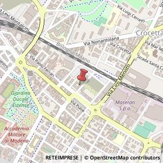 Mappa Via Paolo Ferrari, 41122 Modena MO, Italia, 41122 Modena, Modena (Emilia Romagna)