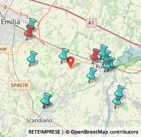 Mappa Via Olinto Cigarini, 42122 Reggio nell'Emilia RE, Italia (4.38429)