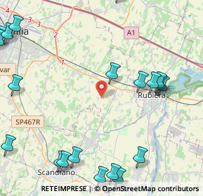 Mappa Via Olinto Cigarini, 42122 Reggio nell'Emilia RE, Italia (6.2565)