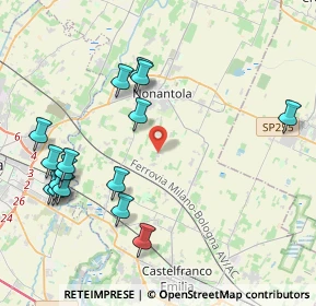 Mappa Via Risaia, 41015 Castelfranco Emilia MO, Italia (4.74188)