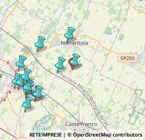 Mappa Via Risaia, 41015 Castelfranco Emilia MO, Italia (4.81769)