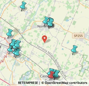 Mappa Via Risaia, 41015 Castelfranco Emilia MO, Italia (5.342)