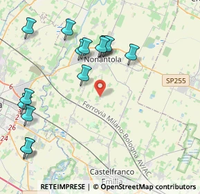 Mappa Via Risaia, 41015 Castelfranco Emilia MO, Italia (4.708)