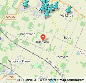 Mappa Via Risaia, 41015 Castelfranco Emilia MO, Italia (3.13636)