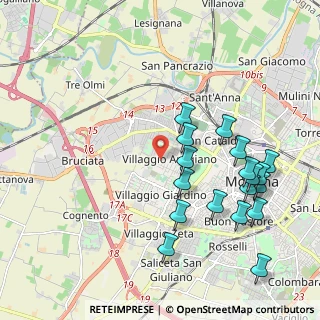 Mappa Via Felice Orsini, 41126 Modena MO, Italia (2.23667)