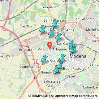 Mappa Via Felice Orsini, 41126 Modena MO, Italia (1.65909)