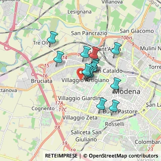 Mappa Via Felice Orsini, 41126 Modena MO, Italia (1.25286)