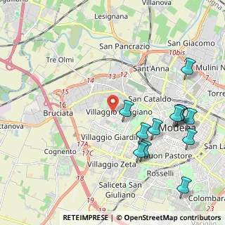 Mappa Via Felice Orsini, 41126 Modena MO, Italia (2.44167)
