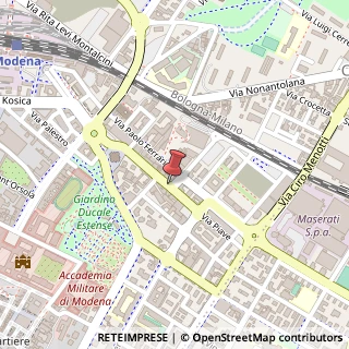 Mappa Via Piave,  60, 41100 Modena, Modena (Emilia Romagna)