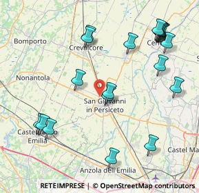 Mappa Via San Bernardino, 40017 San Giovanni In Persiceto BO, Italia (9.852)