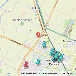 Mappa Via San Bernardino, 40017 San Giovanni In Persiceto BO, Italia (1.55083)