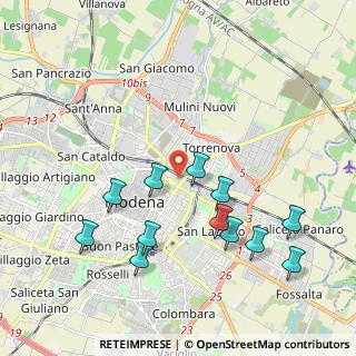 Mappa Piazza Acciaierie Ferriere, 41122 Modena MO, Italia (2.13417)