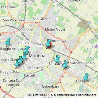 Mappa Piazza Acciaierie Ferriere, 41122 Modena MO, Italia (2.43455)
