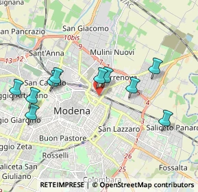 Mappa Piazza Acciaierie Ferriere, 41122 Modena MO, Italia (2.22273)