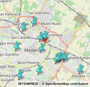 Mappa Piazza Acciaierie Ferriere, 41122 Modena MO, Italia (2.12769)