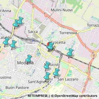 Mappa Piazza Acciaierie Ferriere, 41122 Modena MO, Italia (1.2)