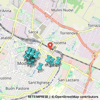 Mappa Piazza Acciaierie Ferriere, 41122 Modena MO, Italia (0.9965)