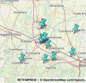 Mappa Piazza Acciaierie Ferriere, 41122 Modena MO, Italia (11.14417)
