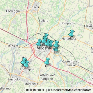 Mappa Piazza Acciaierie Ferriere, 41122 Modena MO, Italia (5.38385)