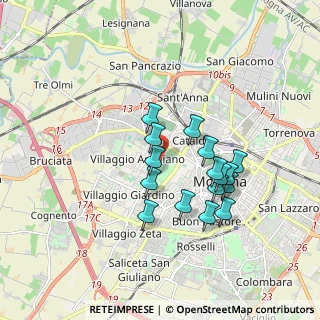 Mappa Viale dell'Autodromo, 41126 Modena MO, Italia (1.53125)