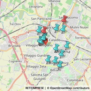 Mappa Viale dell'Autodromo, 41126 Modena MO, Italia (1.34588)