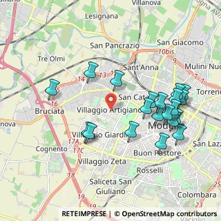 Mappa Via Giacomo Bruini, 41126 Modena MO, Italia (2.0655)