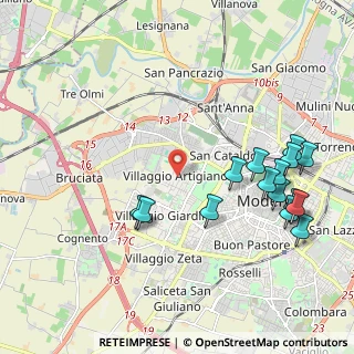 Mappa Via Giacomo Bruini, 41126 Modena MO, Italia (2.388)