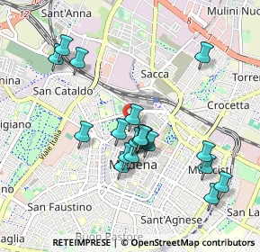 Mappa Viale Achille Fontanelli, 41124 Modena MO, Italia (0.962)
