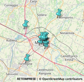 Mappa Viale Achille Fontanelli, 41124 Modena MO, Italia (3.54182)