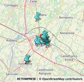 Mappa Viale Achille Fontanelli, 41124 Modena MO, Italia (3.43154)