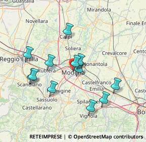 Mappa Viale Achille Fontanelli, 41124 Modena MO, Italia (13.76833)