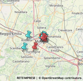 Mappa Viale Achille Fontanelli, 41124 Modena MO, Italia (4.34455)