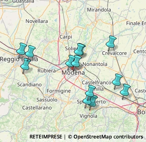 Mappa Viale Achille Fontanelli, 41124 Modena MO, Italia (14.58538)