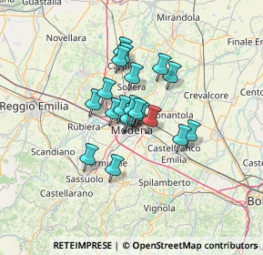 Mappa Viale Achille Fontanelli, 41124 Modena MO, Italia (8.4955)