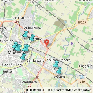 Mappa Via Enrico De Nicola, 41122 Modena MO, Italia (2.55455)