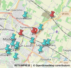Mappa Via Enrico De Nicola, 41122 Modena MO, Italia (2.34375)
