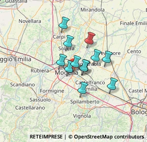 Mappa Via Enrico De Nicola, 41122 Modena MO, Italia (9.03583)