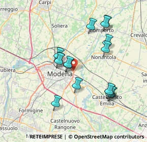 Mappa Via Enrico De Nicola, 41122 Modena MO, Italia (7.03125)