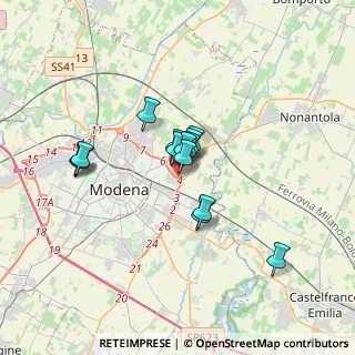 Mappa Via Enrico De Nicola, 41122 Modena MO, Italia (2.45)