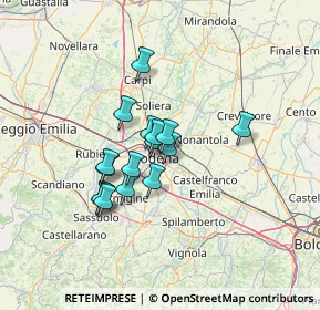 Mappa Viale Ciro Menotti, 41122 Modena MO, Italia (9.86)